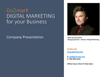 Go2mark - Company presentation