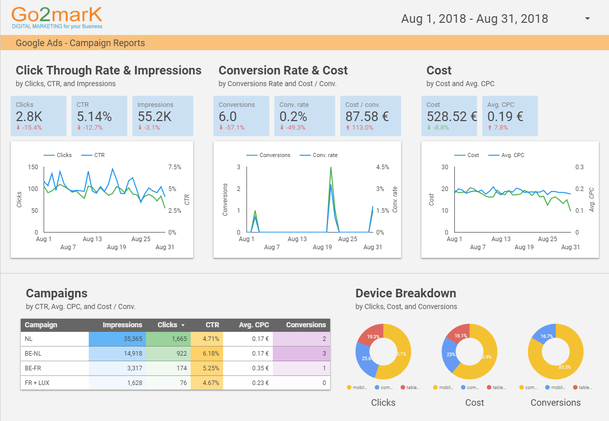 Google Ads Interactive Report